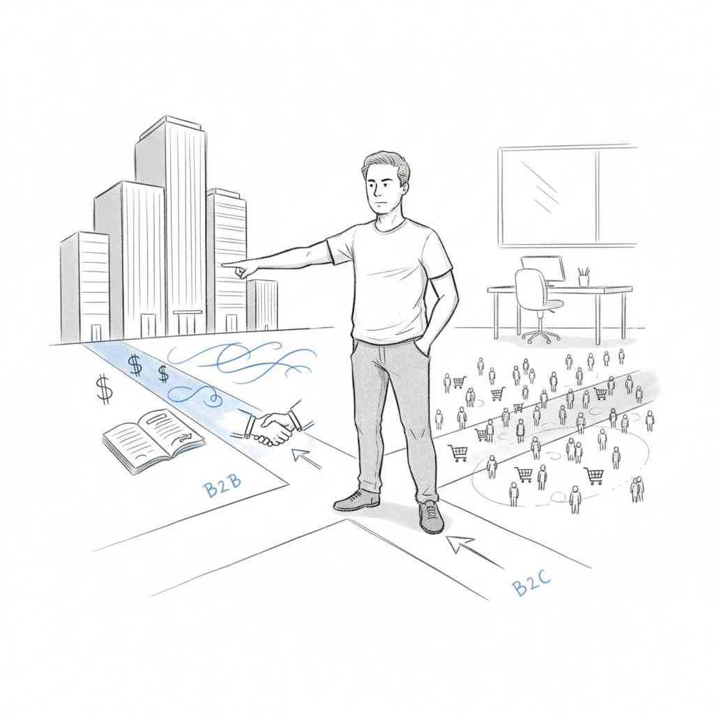 Why I Chose B2B Over B2C as a Solo Founder (And Never Looked Back)